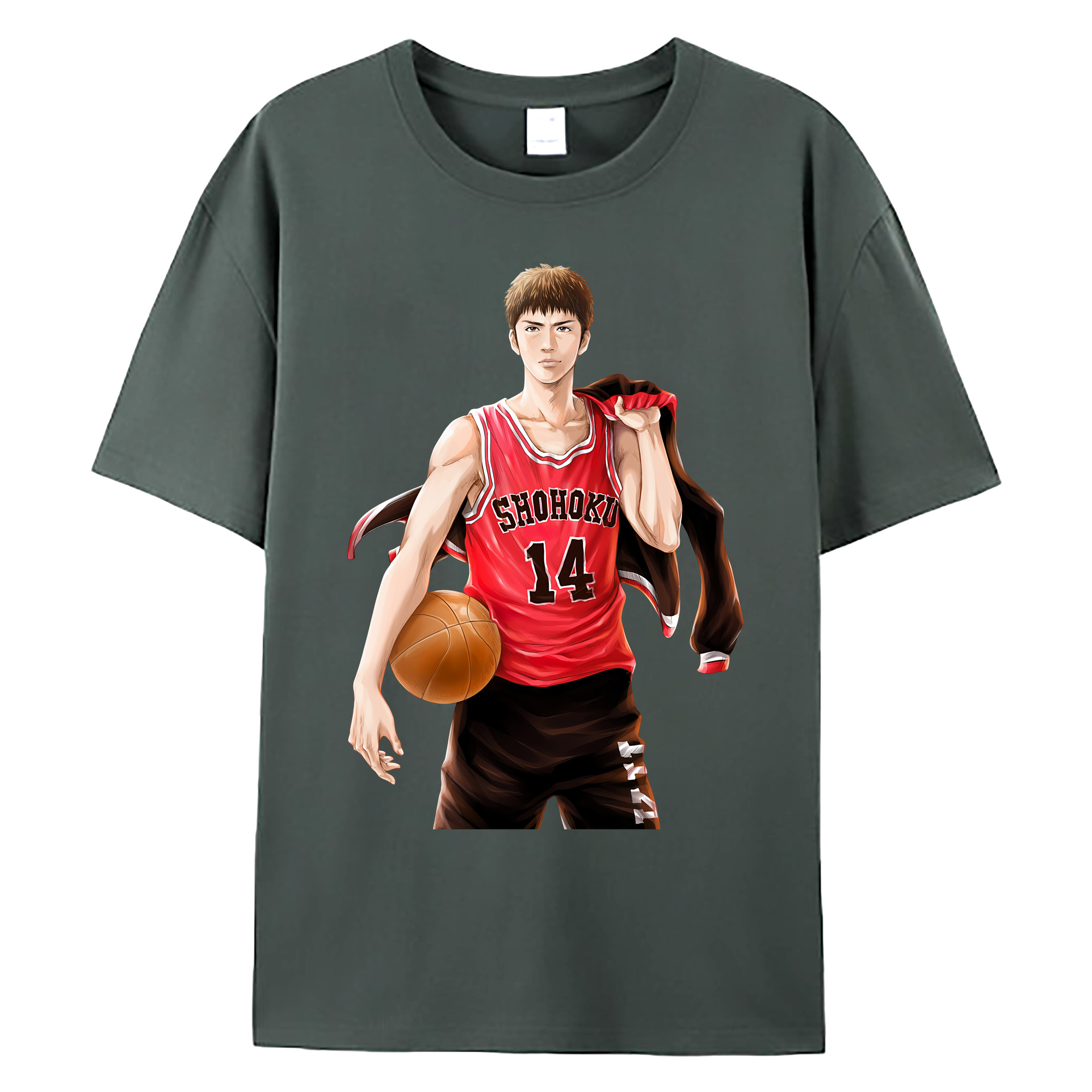 （画像用） SLAM DUNK／スラムダンク 綿100％ メンズ半袖Tシャツ｜肌触りやわらか＆通気性